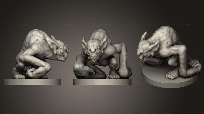 Статуэтки герои, монстры и демоны (Ошеломляющий, STKM_1884) 3D модель для ЧПУ станка